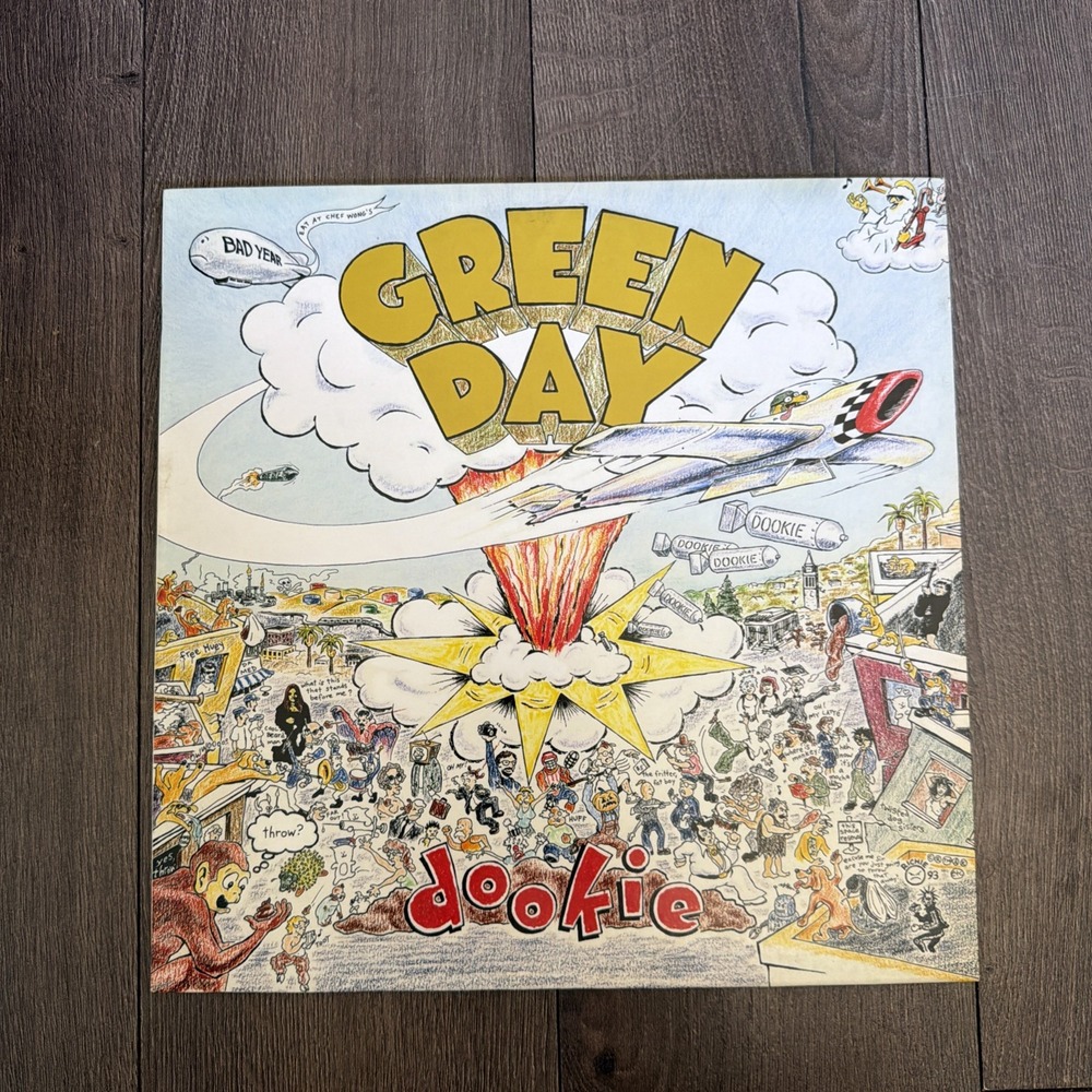 GREEN DAY - DOOKIE + INSERT - 2008 RE-ISSUE - Vinyl Record VG+